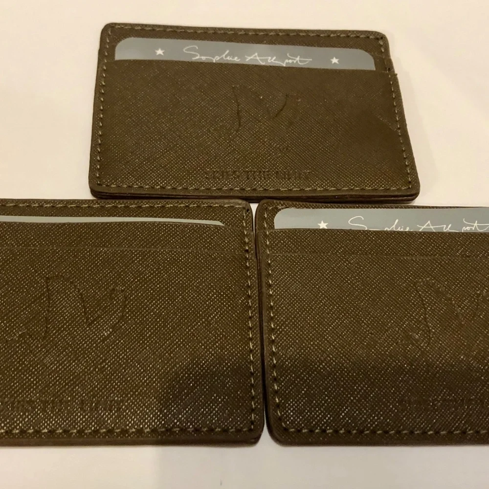 New‎ 3 pc Brown Duck Card Holders
